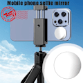 Miniatyrbild 9 av 11: Kompakt Självhäftande Spegel Smartphone Selfie Vlog Spegel För Telefon Metallplattor För Selfie För D8r8