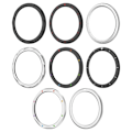Miniatyrbild 5 av 11: Metallram för Xiaomi Watch S4 S3 Skydd med Film Klockfodral för Klockram W1b5 Silver scale For Xiaomi Watch S4 S3