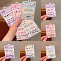 Miniatyrbild 6 av 11: Söta Tecknade Nagelstickers Kuromi Melody Kitty Falska Naglar Stickers 3# 12pcs