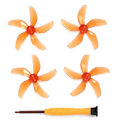 Miniatyrbild 1 av 11: Tillbehör för obemannade flygfarkoster med 5 färgade propellrar cirkulära blad för DJI Neo K6R7 orange Two pair