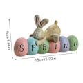 Miniatyrbild 2 av 11: Glad Påsk Kanin Ägg Bordsdekoration Ornament Söt Staty Kanin Vår D3G7 C 1pcs