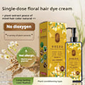 Miniatyrbild 10 av 11: Gul engångsförpackning hårfärg med naturligt växtextrakt H3Z8 chestnut brown 300ml