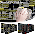 Miniatyrbild 5 av 11: Python Programmering Musmatta Stor Genvägar Fusklapp Tangentbord Musmatta Snabb Python 300*600*2mm