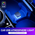 Miniatyrbild 7 av 11: Mini USB Sensor Lampa Bil Interiör LED Ljus Kontroll Atmosfär Ljus- C 1pcs