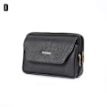 Miniatyrbild 1 av 11: Herr Bältesögla Dragkedja Multi-Fickor Midjeväska Liten Midjeväska Pouch Horizontal black One-size