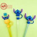 Miniatyrbild 9 av 11: Stitch Serie Tecknad Tredimensionell Sugrörshatt Damm 10mm Plugghölje Sugrör E5f5 A 1pcs