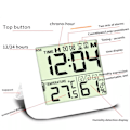 Miniatyrbild 5 av 11: Digital Duschklocka med Alarm Termometer Hygrometer Klocka Vägg N1Y1 White 1pcs
