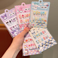 Miniatyrbild 3 av 11: Söta Tecknade Nagelstickers Kuromi Melody Kitty Falska Naglar Stickers 3# 12pcs