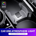 Miniatyrbild 5 av 11: Mini USB Sensor Lampa Bil Interiör LED Ljus Kontroll Atmosfär Ljus- C 1pcs