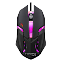 Miniatyrbild 10 av 11: Gamingmus med 7-färgs LED-bakgrundsbelysning Ergonomisk USB-gamingmus W black One-size