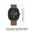 Miniatyrbild 2 av 11: Lyxigt Silikonarmband Mode Dam Vattentät Klocka Unisex För Män Kvinnor Mode Koreansk O6f1 Brown One size