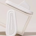 Miniatyrbild 8 av 11: Eva Par Tjocksulade Sandaler Badrum Halkfria Utomhustofflor Sommartofflor V7r9 white 4041