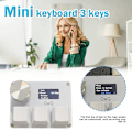 Miniatyrbild 4 av 11: AYFFDIYI OSU O3C Snabbutlösande Hall-brytare Magnetiska Linjära Brytare Tangentbord med Vred och Skärm, Kopiera Klistra In, Genväg, Makro Hotswap Mini Ke whiteA one-size