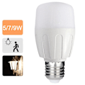 Miniatyrbild 2 av 11: E27 Ljudradar Rörelsesensor LED Natt 5W 9W Vita Lampor Glödlampa USN 9w one-size
