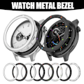 Miniatyrbild 3 av 11: Metallram för Xiaomi Watch S4 S3 Skydd med Film Klockfodral för Klockram W1b5 Silver scale For Xiaomi Watch S4 S3