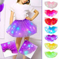 Miniatyrbild 3 av 11: Magisk och lysande LED Tutu-kjol✨f J9C9 rose red one size