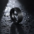 Miniatyrbild 8 av 11: Anti-ångest Spinner Fidgets Roterande Ringar Unisex svart rost Black8 8