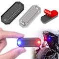 Miniatyrbild 9 av 11: Solar Varningslampa för Bil Universal LED Bil Stöldskyddslampa H5e7 White One size