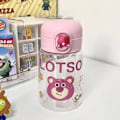 Miniatyrbild 1 av 11: 400ml Söt Treögd Pojke Vattenkopp För Kvinnor, Snygg Sugrörskopp, Jordgubbsbjörn För V0B0 pink 400ml