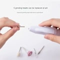 Miniatyrbild 6 av 11: 5-i-1 Mini Elektrisk Nagelbandsputs Set Bärbar Manikyrpenna med 7W Effekt och U4