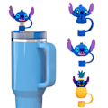 Miniatyrbild 3 av 11: Stitch Serie Tecknad Tredimensionell Sugrörshatt Damm 10mm Plugghölje Sugrör E5f5 A 1pcs