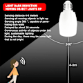 Miniatyrbild 4 av 11: E27 Ljudradar Rörelsesensor LED Natt 5W 9W Vita Lampor Glödlampa USN 9w one-size