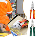 Miniatyrbild 4 av 11: 9 i 1 Avskalare med Elektricitetsmätningsfunktion, 2025 Uppgraderad Multifunktionell Avskalare, Spänningstestartång, Kabelsax