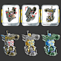 Miniatyrbild 5 av 11: Kreativ Mech Fidget Spinner Simulerad Tank Deformation Robot Vuxen Fidget. Golden 1pcs