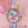Miniatyrbild 6 av 11: Dam Sommar Transparenta Blommiga Klockor Färgglada Casual Rund Klocka W0 P2Y4 B5D5 B One size