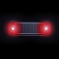 Miniatyrbild 9 av 11: Soldriven bilattrapp Alarm Simulerad Stöldskydd Blinkande Varningslampa Rea