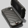 Miniatyrbild 9 av 11: Standgrip Frontskyddspaket för Nintendo Switch 2 Skyddsfodral Ställbart Fodral Mjukt Skal T9w7 Black suit 1set