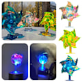 Miniatyrbild 2 av 11: Elektrisk Motorcykel Cyklar Vindenergi Ljusstark Bländande Färg Liten Colorful windmill 1pc