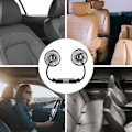Miniatyrbild 11 av 11: 360° Bilfläkt Magnetisk Fläkt Bilkylare Tyst Fläkt Bil Auto @ Fläkt U