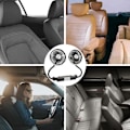 Miniatyrbild 3 av 11: 360° Bilfläkt Magnetisk Fläkt Bilkylare Tyst Fläkt Bil Auto @ Fläkt U