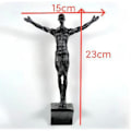 Miniatyrbild 5 av 11: Kreativ Klättrande Man Resin Järntråd Vägg Hängande Figurer Scul Ny Y9 blackE 7*18cm