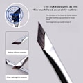 Miniatyrbild 8 av 11: Liten Platt Diagonal Eyelinerborste Ultratunn Sminkborste Verktyg Smink M9V6 eyebrow brush, 1pcs