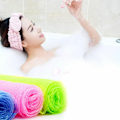 Miniatyrbild 10 av 11: 30*90cm Nylon Mjuk Bad Kroppstvätt Handduk Skrubb Bad Exfolierande E4G6 A5U0