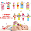 Miniatyrbild 3 av 11: 4 st/set Baby Tidig Utbildning Pussel Plysch Söt Tecknad Baby Leksak giraffe 4pcs/set