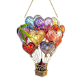 Miniatyrbild 1 av 11: Solarlampa i form av luftballong med fladdrande låga, utomhusbruk C 1pcs