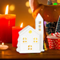 Miniatyrbild 11 av 11: Keramisk Julby Set LED Julby Hus O9H8 юг э☆ Y4A2 D9K3 RH2252 one-size