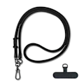 Miniatyrbild 1 av 11: Justerbar Längd Mobiltelefon Halsband Snodd För iPhone 13 15 Pro 14 Max.UK black 10mm