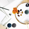 Miniatyrbild 7 av 11: Mini Zen Trädgårdsstämpel Sfärer för Skrivbord Automatisk Skrivbord Zen Trädgård Stämpel Sfär Q7H8 A 1pcs