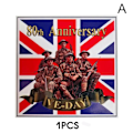 Miniatyrbild 1 av 11: 1-10x VE Day Fönsterdekaler 80-årsjubileum Militär squ A 1pcs