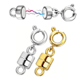 Miniatyrbild 7 av 11: Silver Guld Magnetlås Krok För DIY Armband Halsband Smycken HOTN F0J5 Golden One size