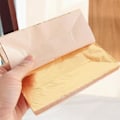 Miniatyrbild 6 av 11: 100 ark Dubbel Guld DIY Folieblad Papper Mat Tårta Förgyllning Ätbar TOP✨ B gold 100pcs