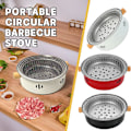 Miniatyrbild 2 av 11: Bärbar Grillkolgrill i Rostfritt Stål, Delbar BBQ Black One size