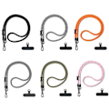 Miniatyrbild 5 av 11: Justerbar Längd Mobiltelefon Halsband Snodd För iPhone 13 15 Pro 14 Max.UK black 10mm