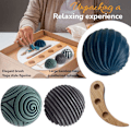 Miniatyrbild 3 av 11: Mini Zen Trädgårdsstämpel Sfärer för Skrivbord Automatisk Skrivbord Zen Trädgård Stämpel Sfär Q7H8 A 1pcs