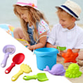Miniatyrbild 4 av 11: 8 st/set Barnens Strandleksaker För Grävning Sand Lek Vatten Utomhus Strandaktiviteter A4M6 colours 1set