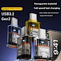 Miniatyrbild 4 av 11: USB 3.2 Hona till Typ C Hane Port Konverter Adapter☆ E5R6 F8D6 Black 1 pcs